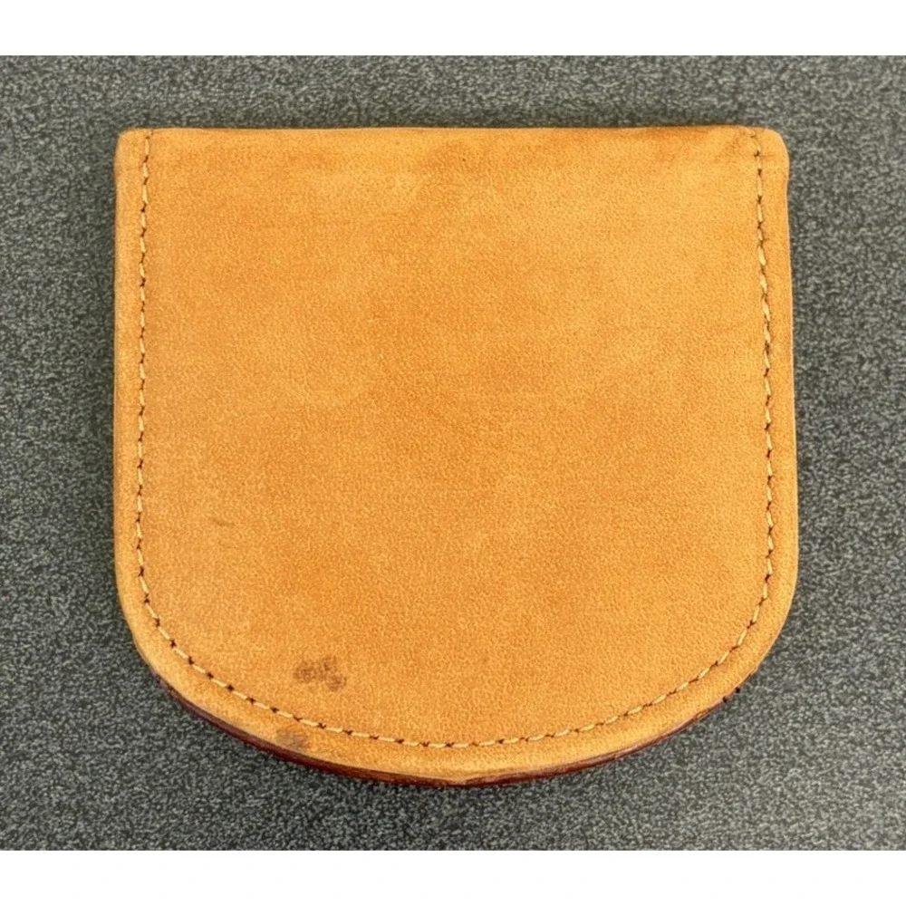 Vintage Timberland Leather Snap Closure Coin Pouch USA Made